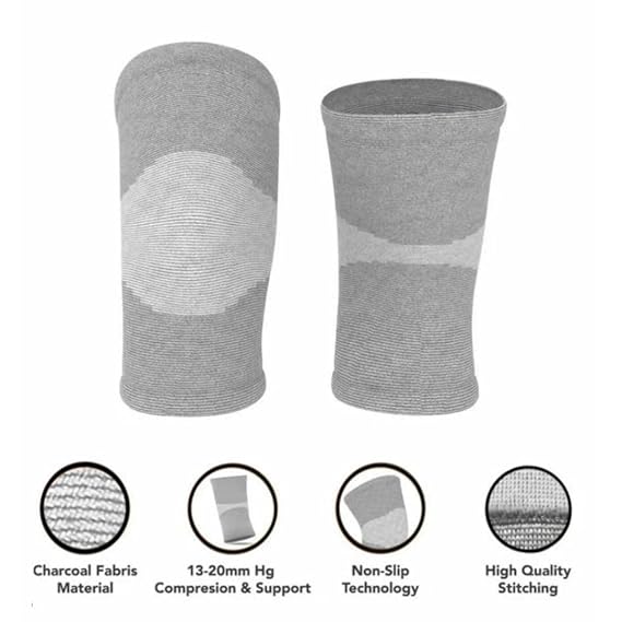 1 Pair Of Bamboo Fabric Knee Sleeves